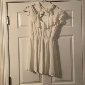 White Romper Size 6